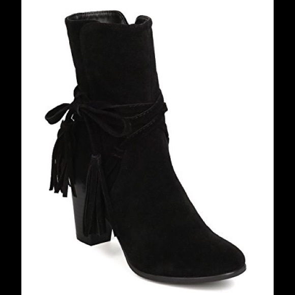Shoes - Black Lace Up Booties
